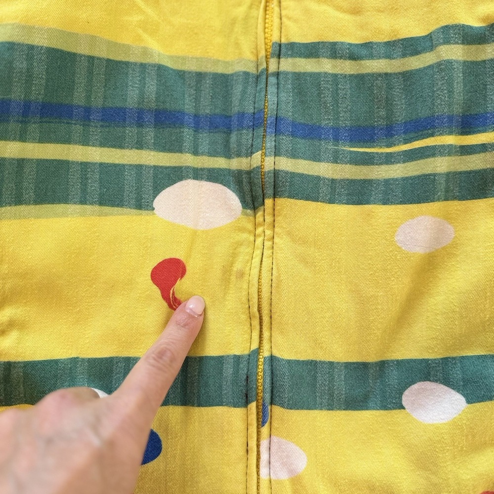 Vintage Gene Ewing BIS Color block Patchwork Wearable Flashy Art Jacket S Read - Picture 12 of 12